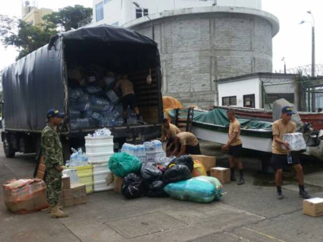 Armada Nacional entrega nueva ayuda humanitaria al Ecuador