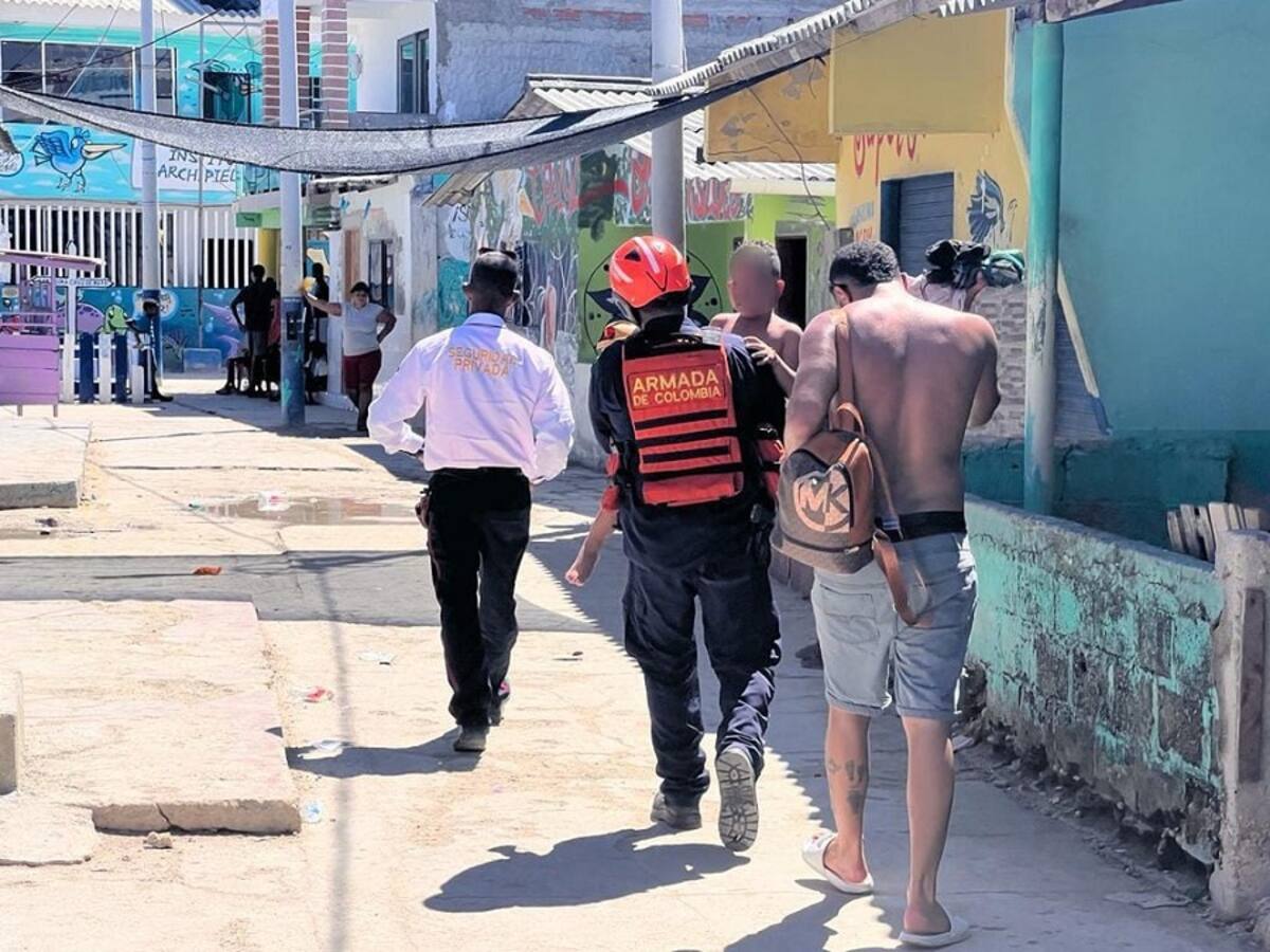 Armada evacuó un menor de edad en grave estado de salud en zona insular de Cartagena