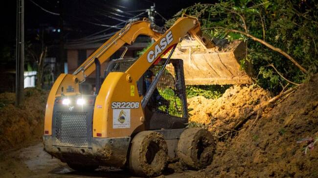 Deslizamiento en el barrio Agusto E. Medina