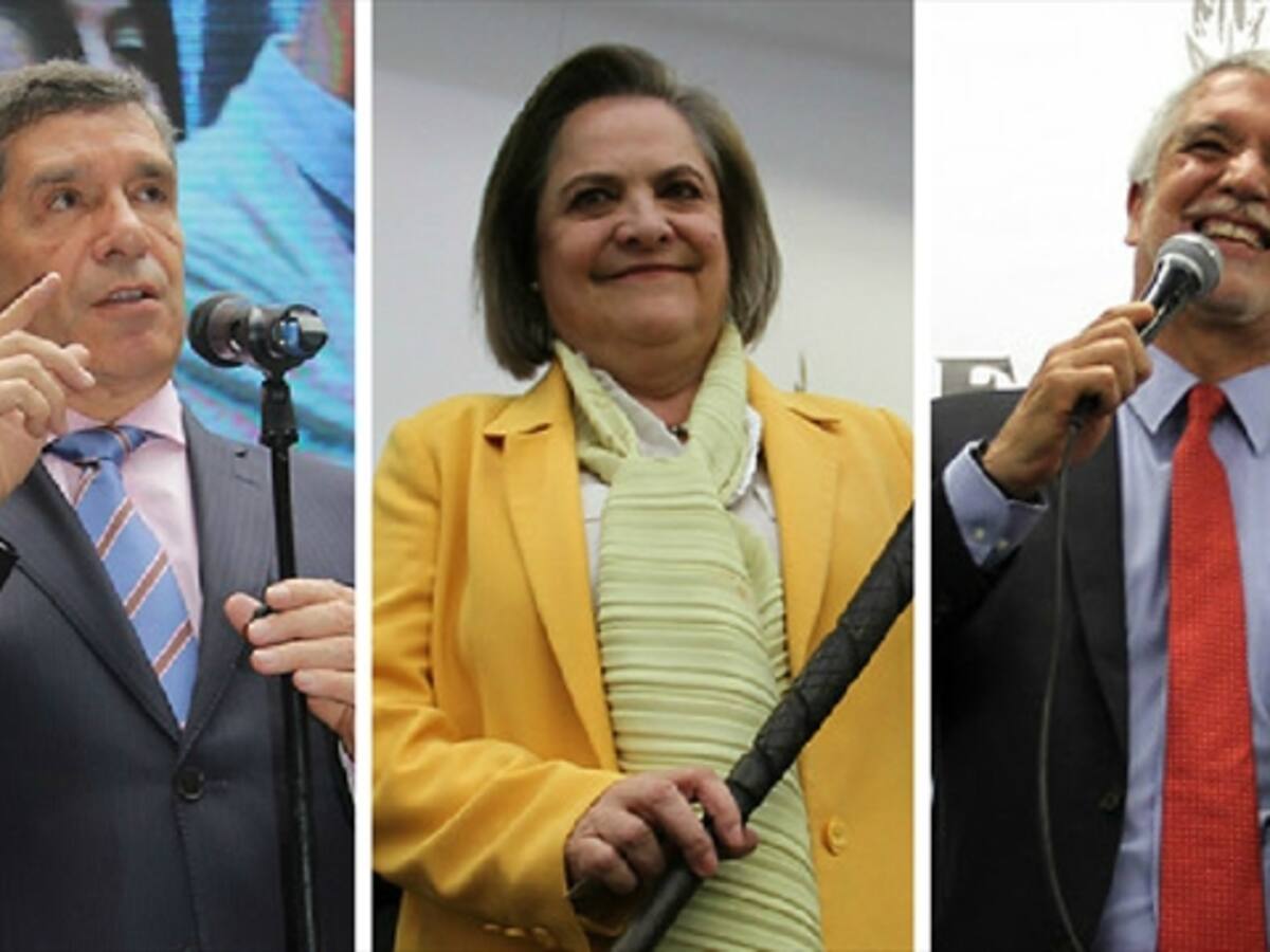 Empate en Bogotá entre Clara López, Rafael Pardo y Enrique Peñalosa
