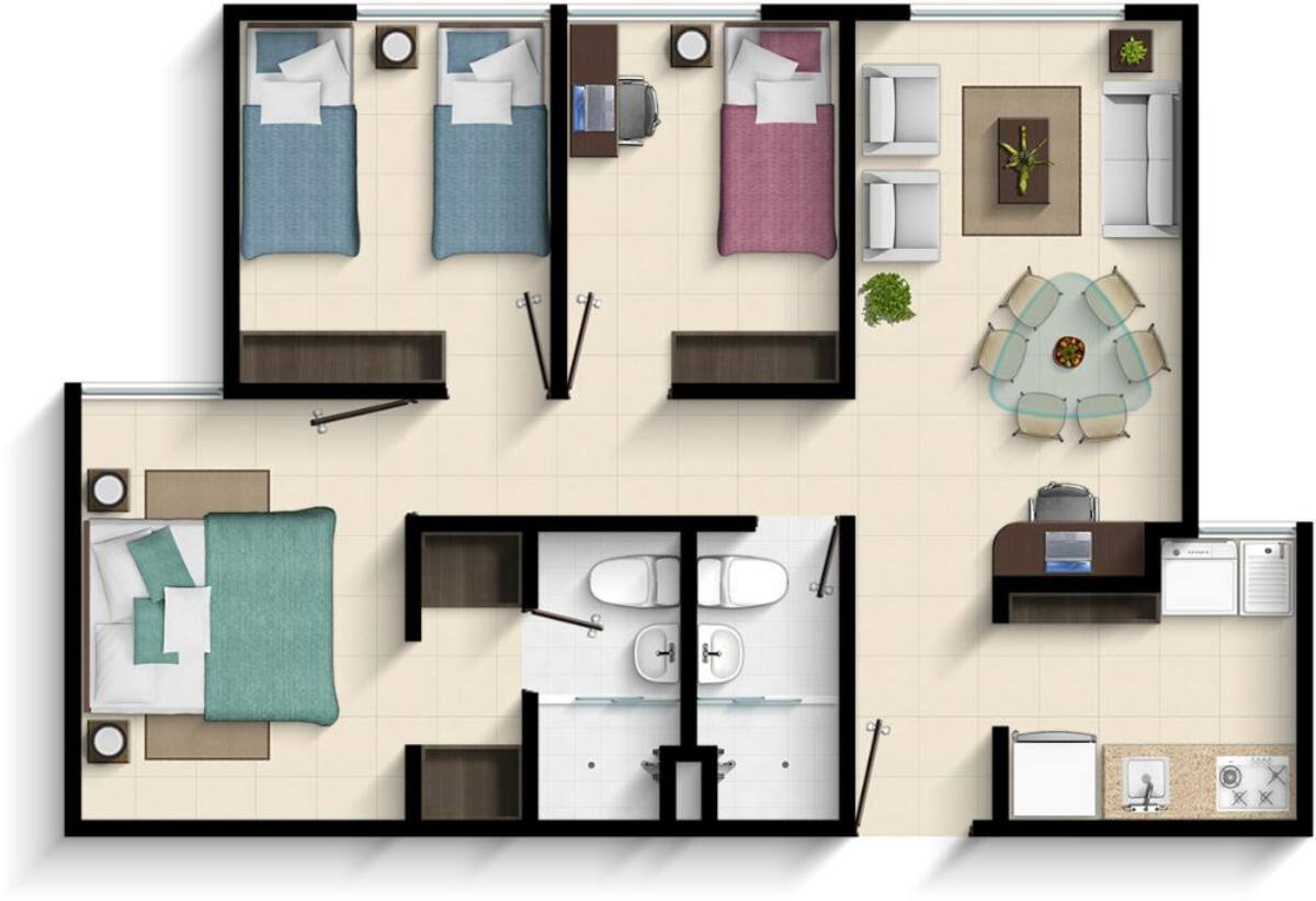 Ubicado en la avenida quinta calle 141, antes del reten del Salado, en Ibagué, este conjunto ofrece apartamentos con áreas desde 48.25 mts2 hasta 56.90 mts2.