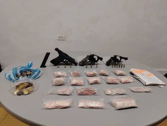 Capturado menor de edad portando armas y droga en Cúcuta. / Foto: Cortesía.