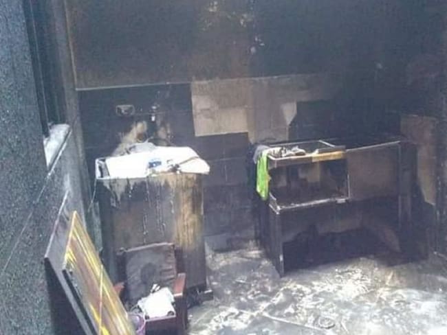 Incendio residencial dejó tres personas quemadas en Santander