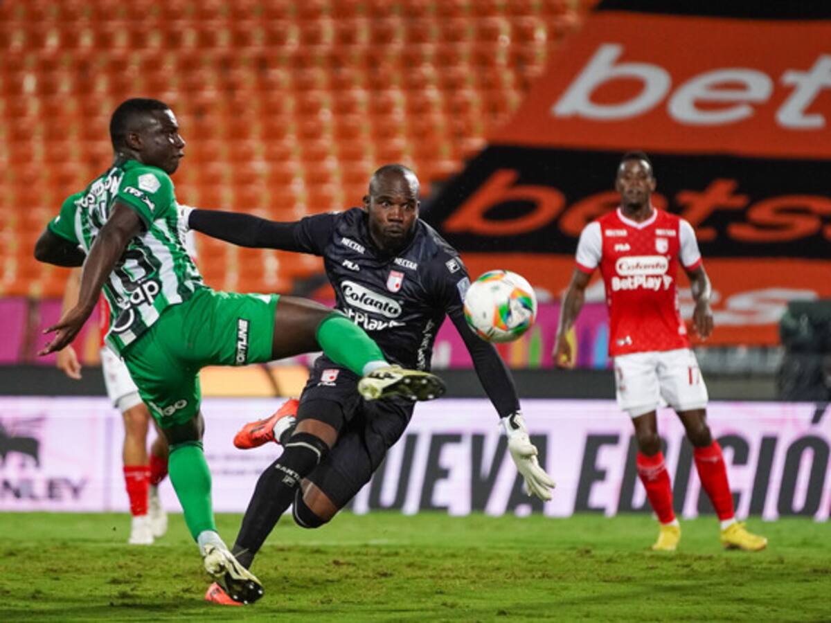 Nacional y Santa Fe, a cuadrangulares tras empatar en el Atanasio Girardot