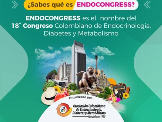 Medellín recibe al congreso de endocrinología para el 2025. Foto: Asociación Colombiana de Endocrinología, Diabetes y Metabolismo.