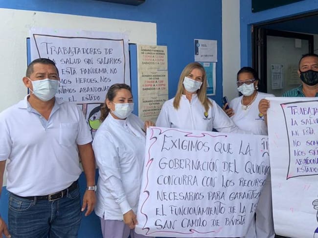 Tres meses sin salarios completan trabajadores del hospital de Buenavista