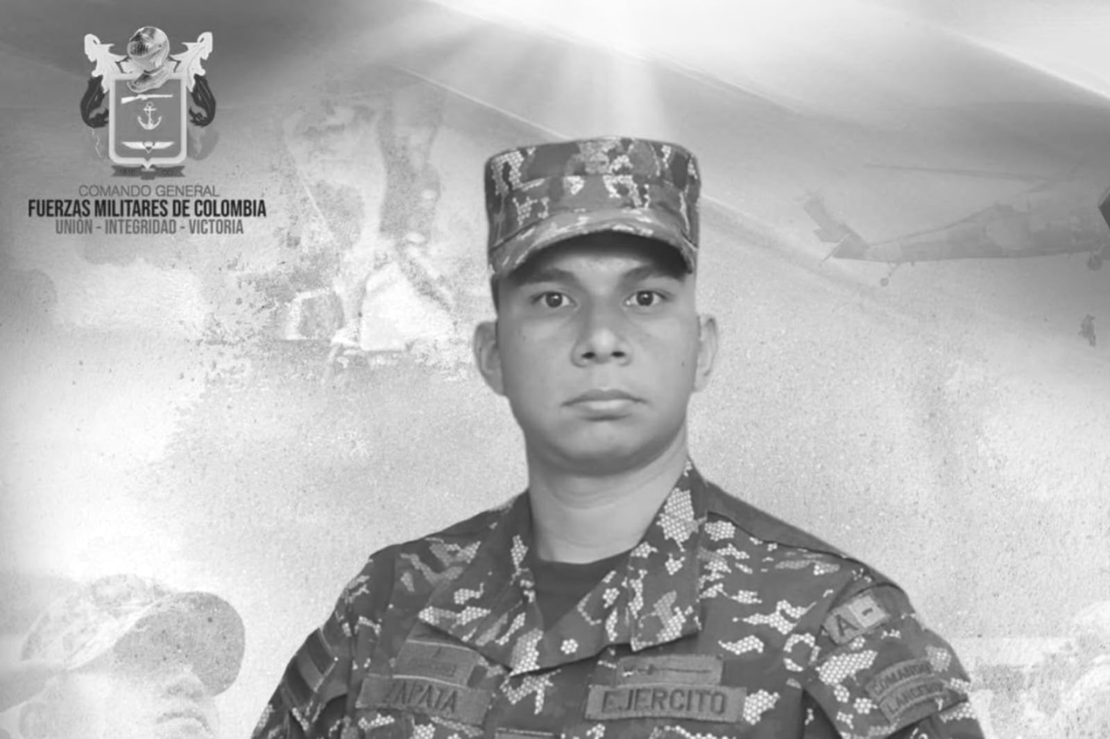 Soldado José Oswaldo Zapata Cuéllar. Foto suministrada