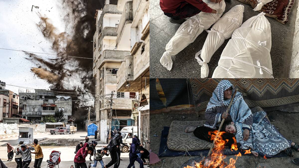 Nueve días de bombardeos israelíes en Gaza: 142.000 desplazados y 855 muertos