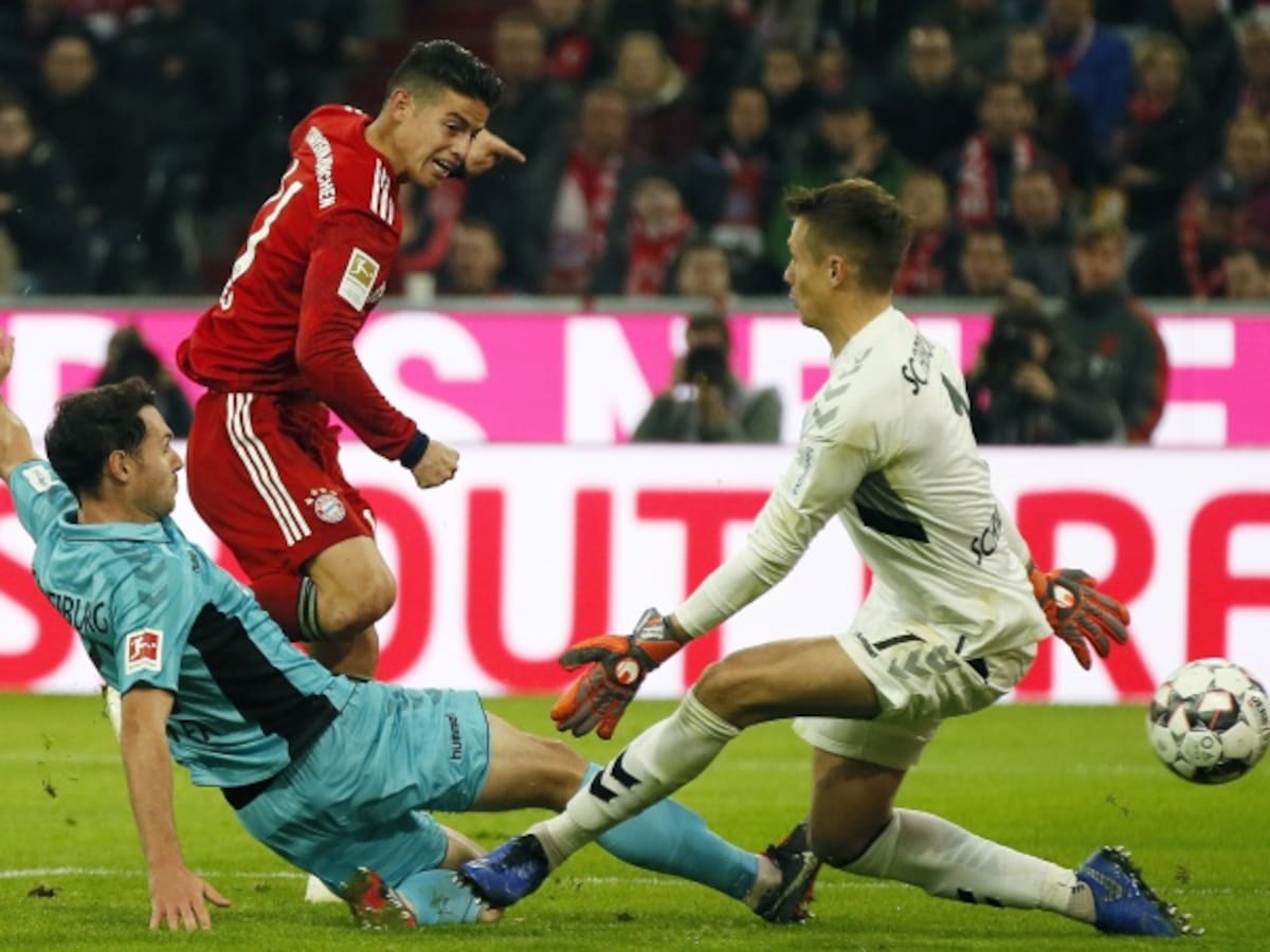 James llega a 50 partidos con el Bayern que empató ante Freiburg