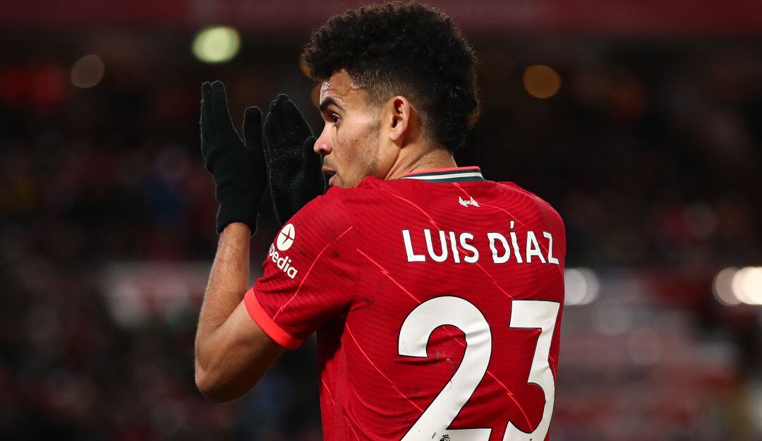 Luis Díaz ha disputado nueve partidos con el Liverpool en la presente temporada.