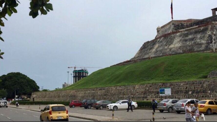 Licencia al edificio que se construye cerca del castillo San Felipe fue entregada en julio. Foto: Procuraduría General de la Nación