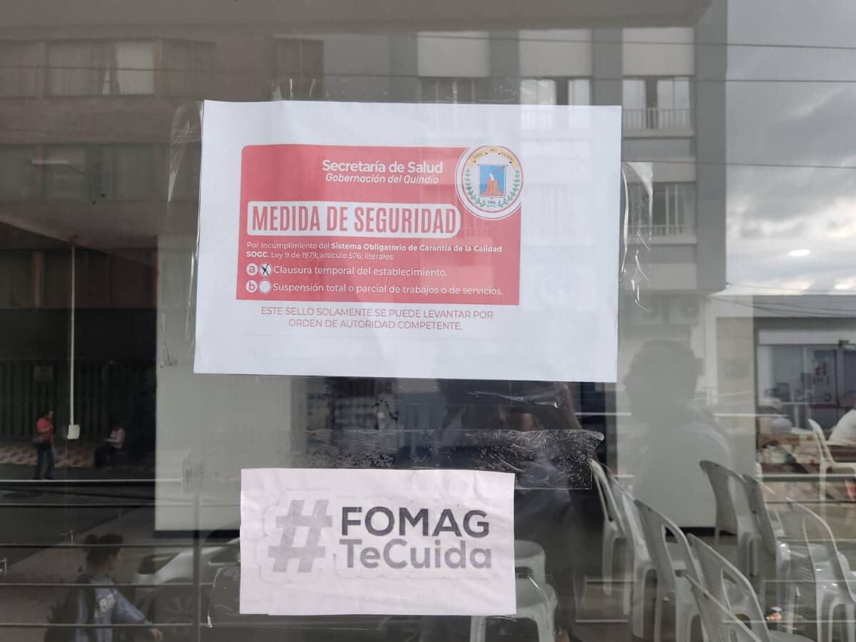 Cierre temporal de dispensario de medicamentos para los maestros en Quindío