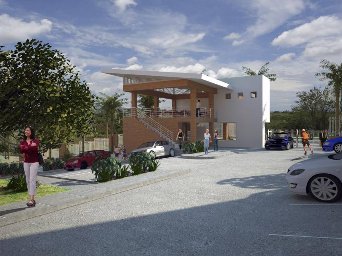 Vivienda de interés social que se construye sobre la futura Avenida 103 con carrera 4F, a tan solo cinco minutos de Homecenter, Almaneces Éxito y Makro. Conjunto Cerrado con porterÍa vigilada 24 horas, conformado por 6 torres de cinco pisos cada una y Apartamentos todos esquineros  de 2 y 3 alcobas desde 39,08 M2 hasta 47,64 M2 espacios iluminados y ventilados naturalmente.