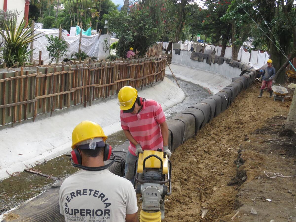 Confirman que en enero se entregará la obra de la quebrada La Víbora en Dosquebradas