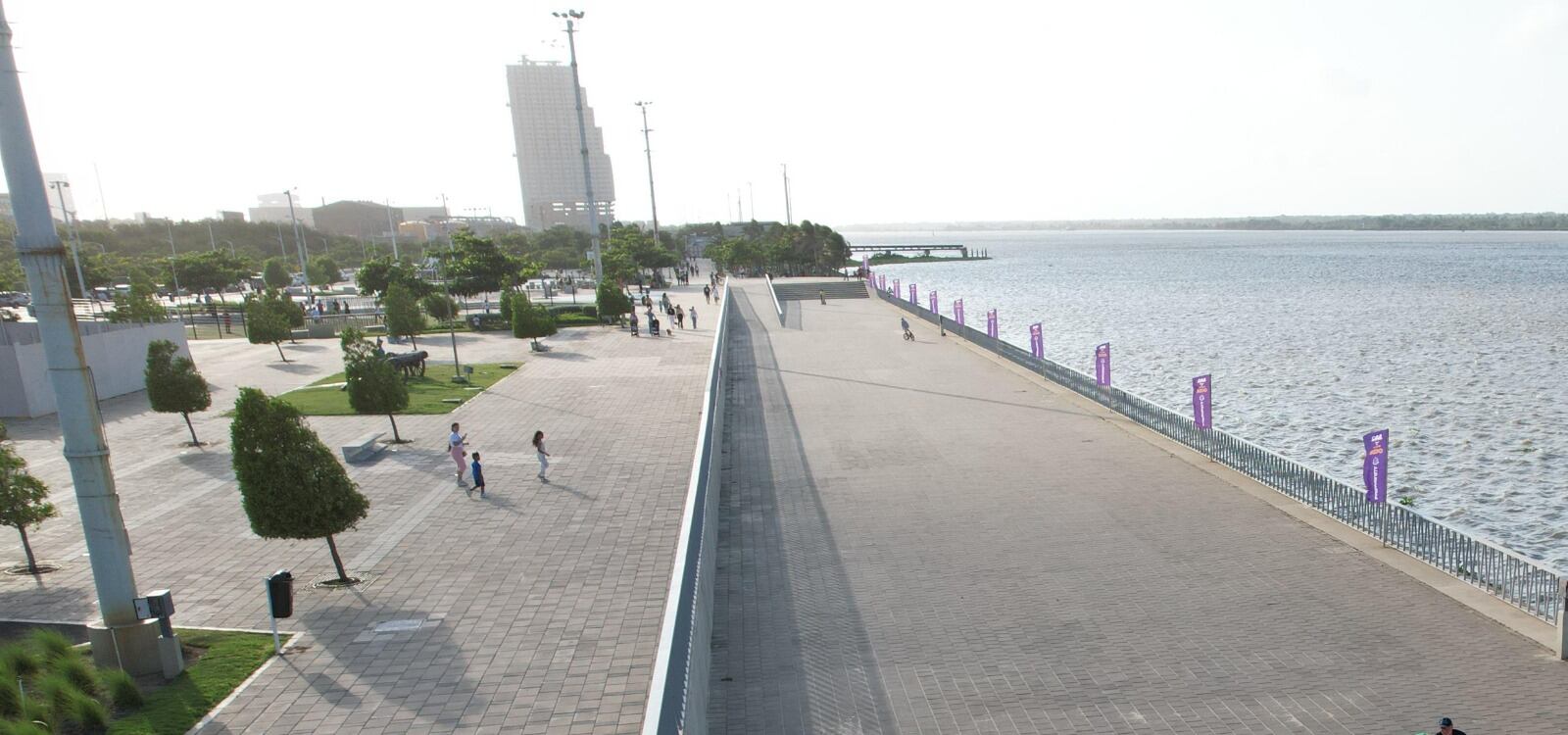 Gran Malecón del Río, en Barranquilla. Foto: Alcaldía de Barranquilla.