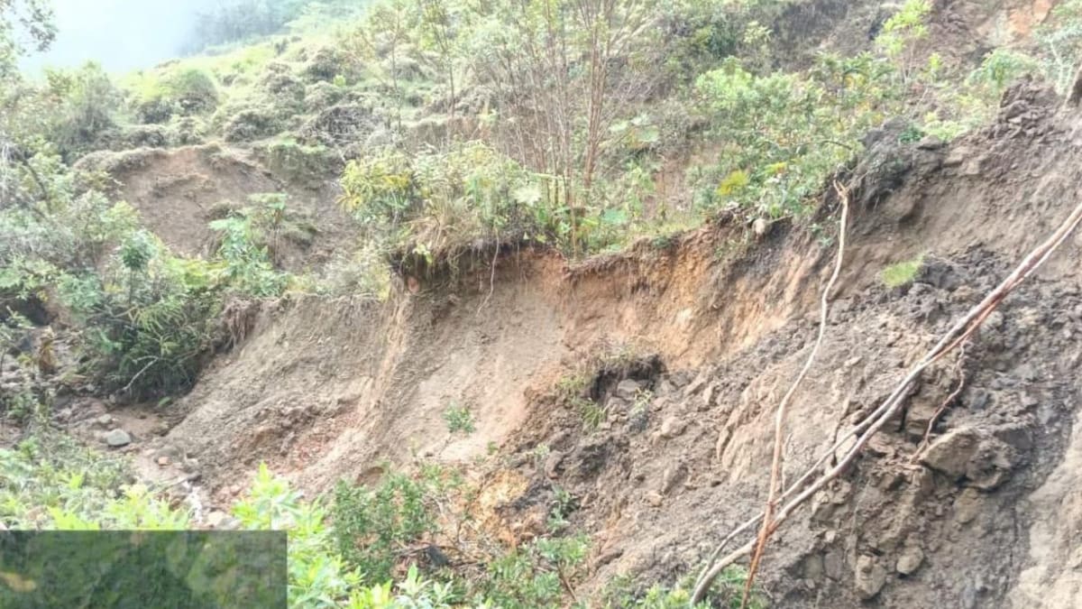Las lluvias de las últimas horas causan afectaciones en algunos sectores de Manzanares, Caldas