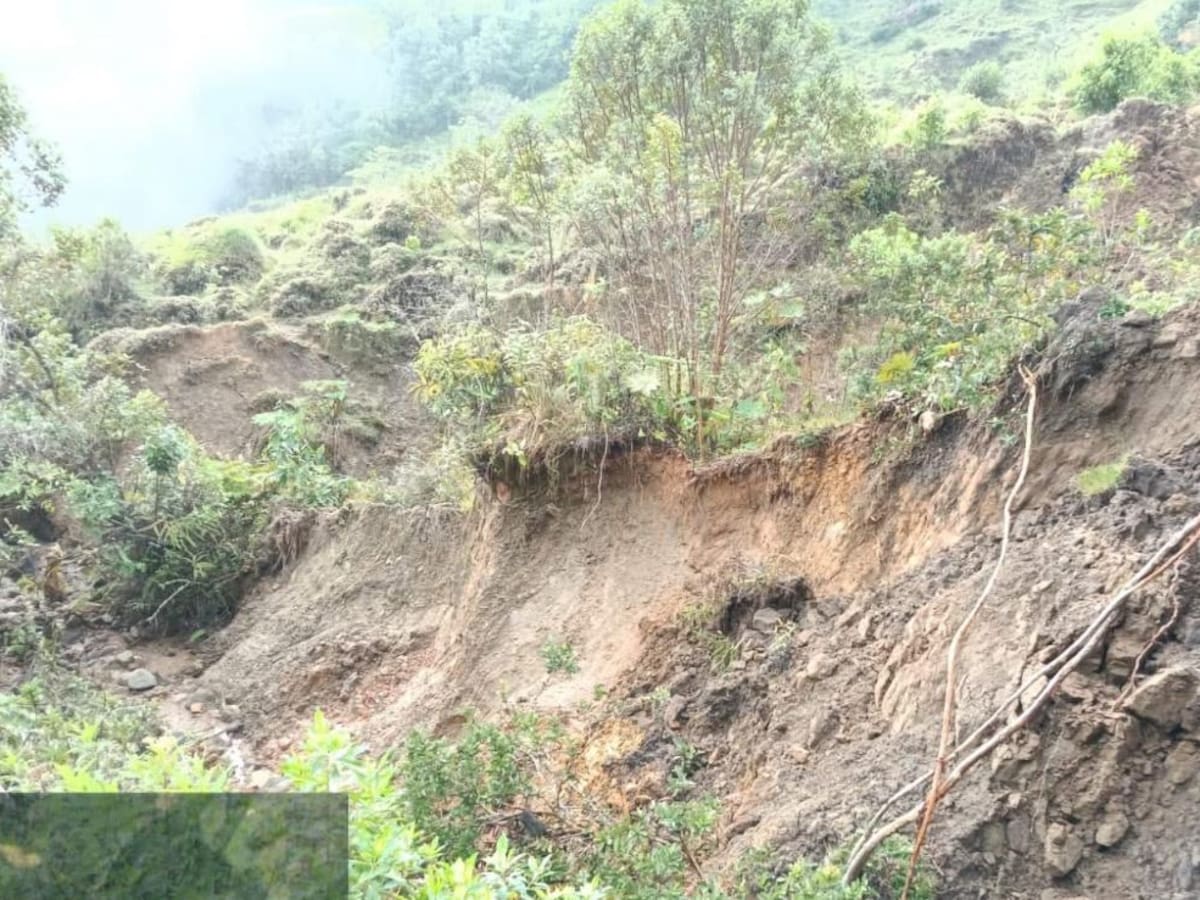 Las lluvias de las últimas horas causan afectaciones en algunos sectores de Manzanares, Caldas