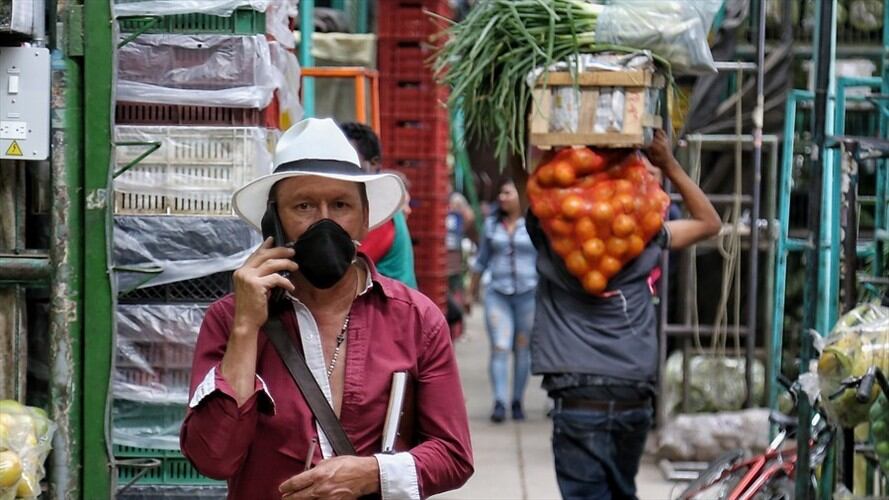 Confirma 7 casos positivos de Covid-19 en Corabastos . Foto: Colprensa