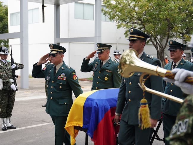 Honores a militar zuliano fallecido en accidente Putumayo/ Foto Ejército Nacional