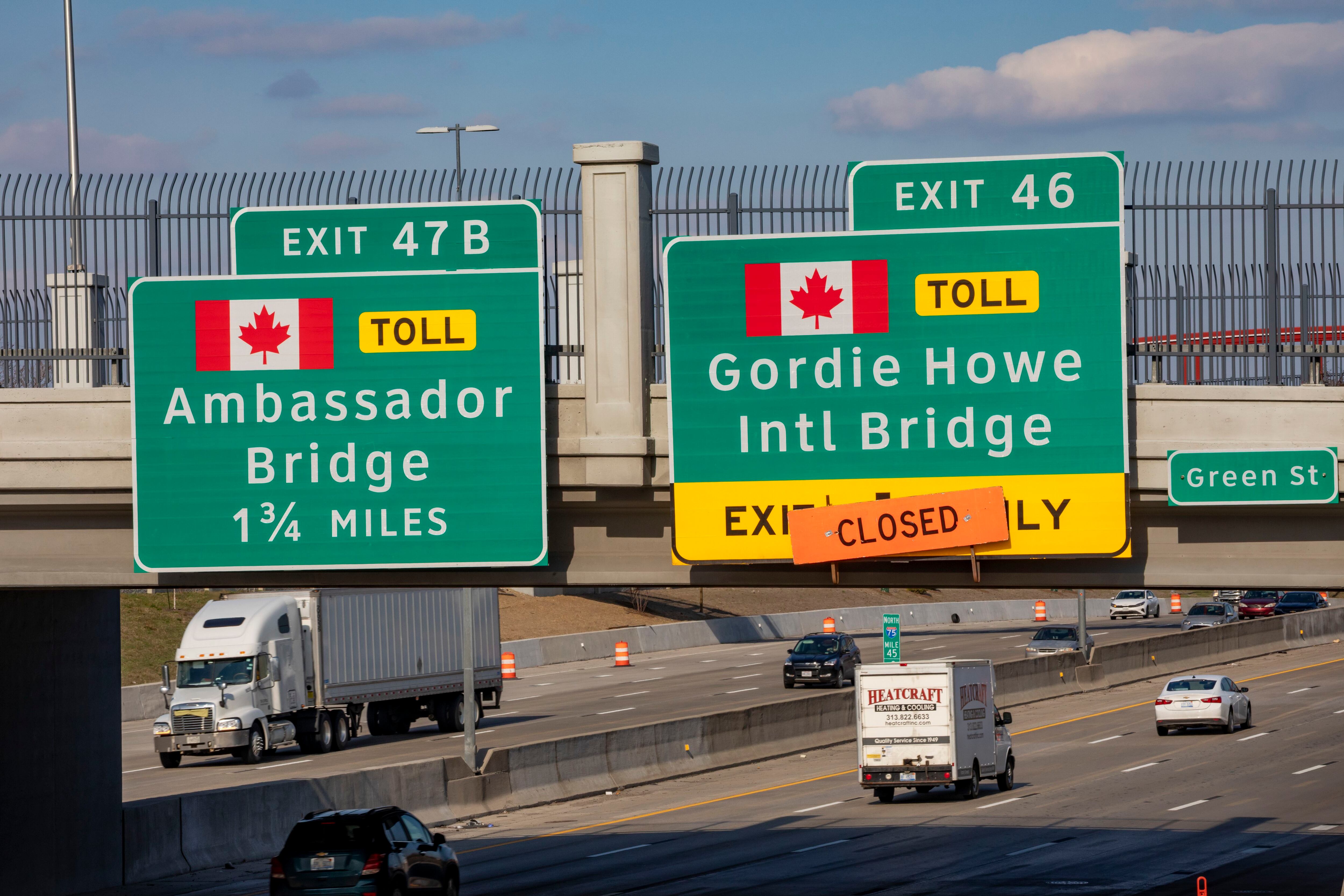 Ruta hacia el puente Gordie Howe International desde Estados Unidos. 
(Foto:   Jim West/UCG/Universal Images Group via Getty Images)
