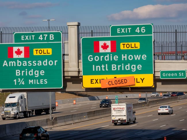 Ruta hacia el puente Gordie Howe International desde Estados Unidos.
(Foto: Jim West/UCG/Universal Images Group via Getty Images)