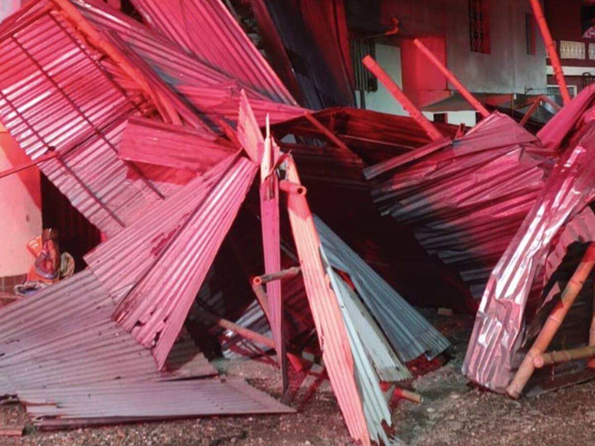 Vendaval dejó varias casas sin techo en Ibagué