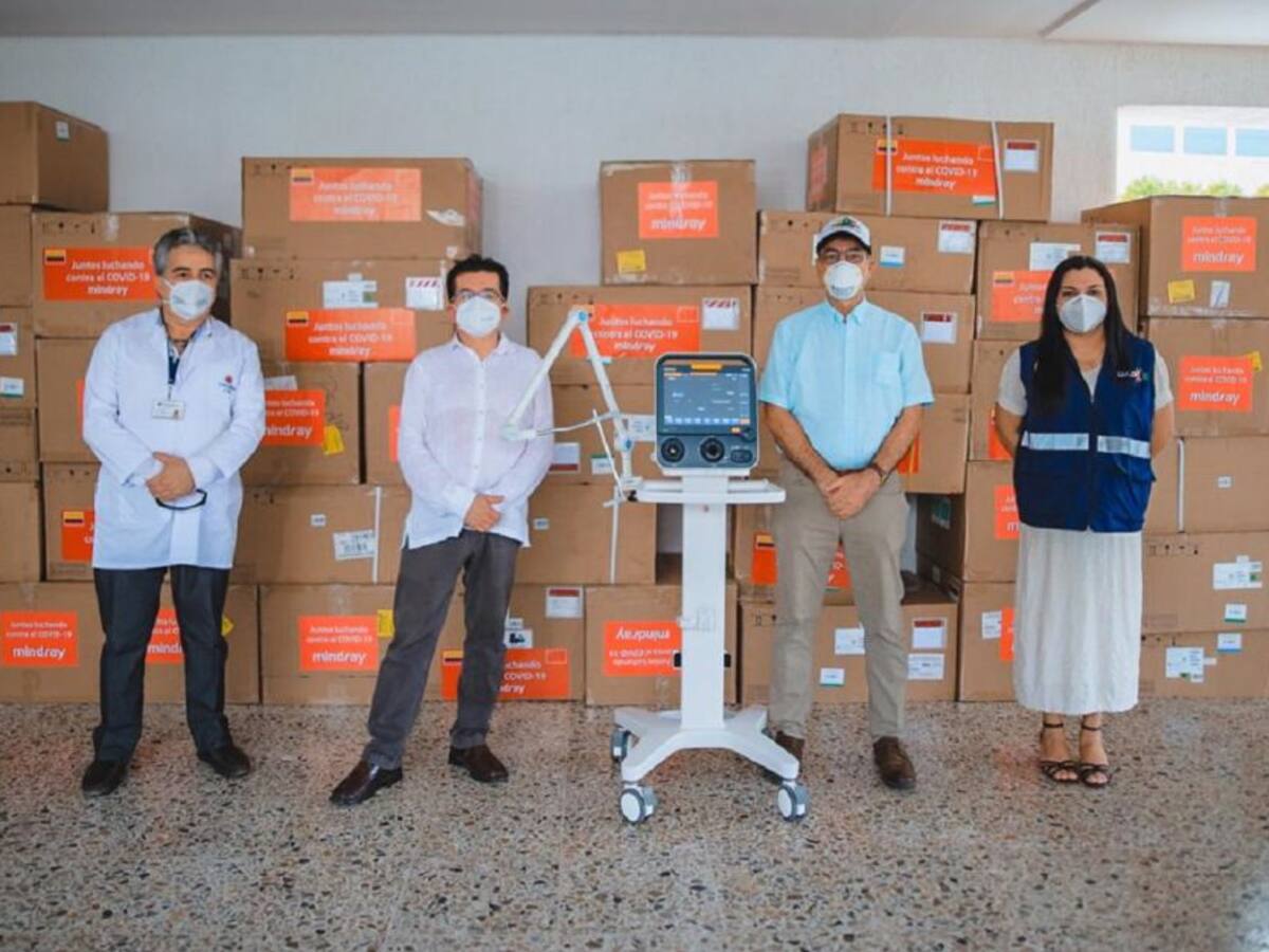 Primeros 29 ventiladores que llegan al país son para Cartagena
