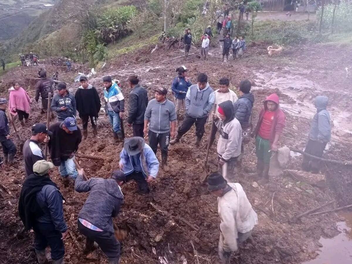 Deslizamiento de tierra dejó ocho personas muertas en Páez, Belalcázar