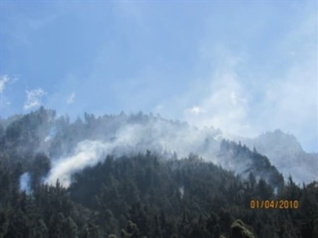 Se completan cinco días de incendios en Tenjo, Cundinamarca