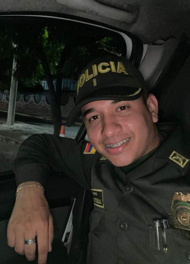 Teniente Carlos Contreras, policía asesinado por delincuentes en Los Patios, Norte de Santander
