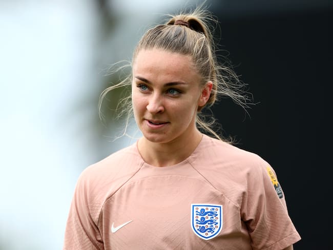 Niamh Charles de la Selección de Inglaterra (Photo by Naomi Baker - The FA/The FA via Getty Images)