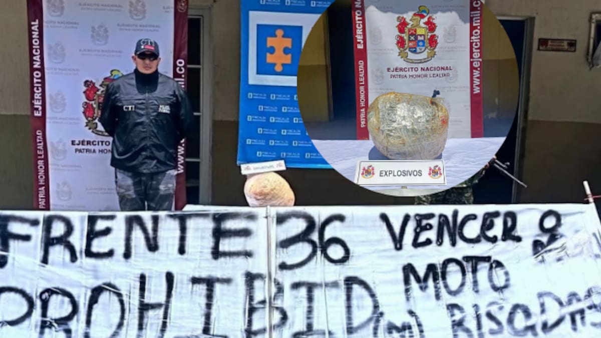 Le incautaron un explosivo de 30 kg al frente 36 en el Norte de Antioquia