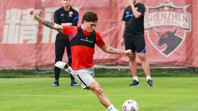 Juan Fernando Quintero marcó su primer gol en el fútbol de China.