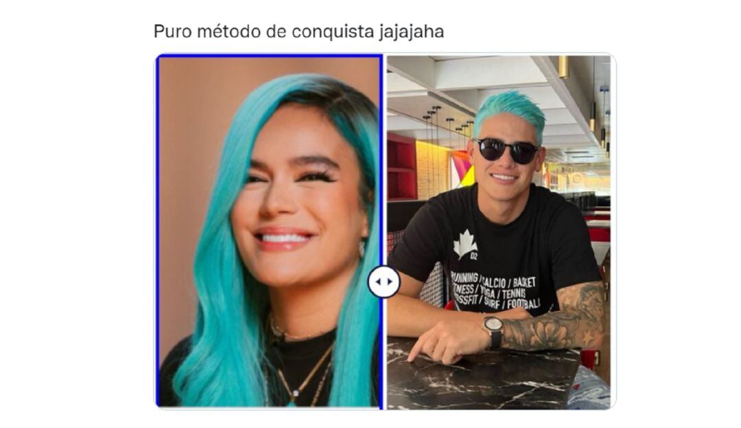 Meme sobre James Rodríguez. 