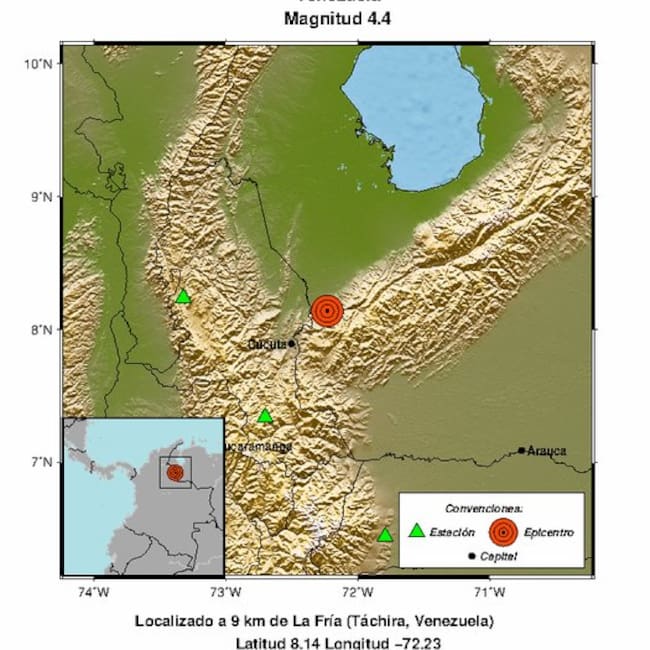 Cortesía del Servicio Geológico Colombiano.