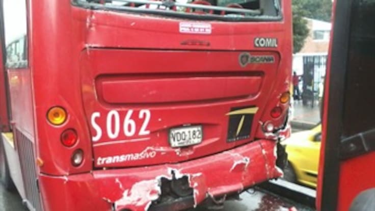 Accidente de Transmilenio dejó 29 personas heridas
