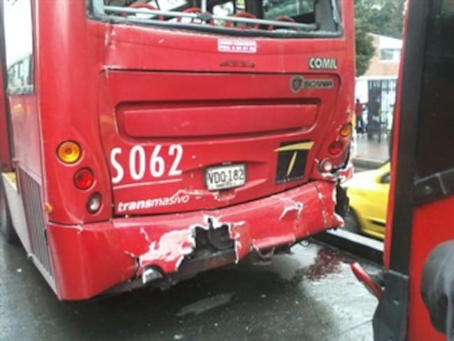 Accidente de Transmilenio dejó 29 personas heridas