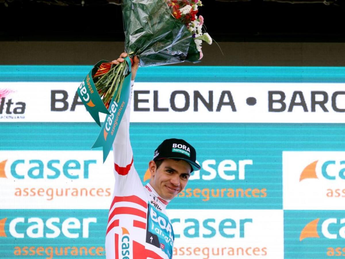 Los ciclistas colombianos campeones de la Vuelta a Cataluña