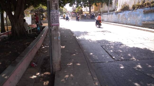 Lugar del accidente en el barrio Piedra de Bolívar