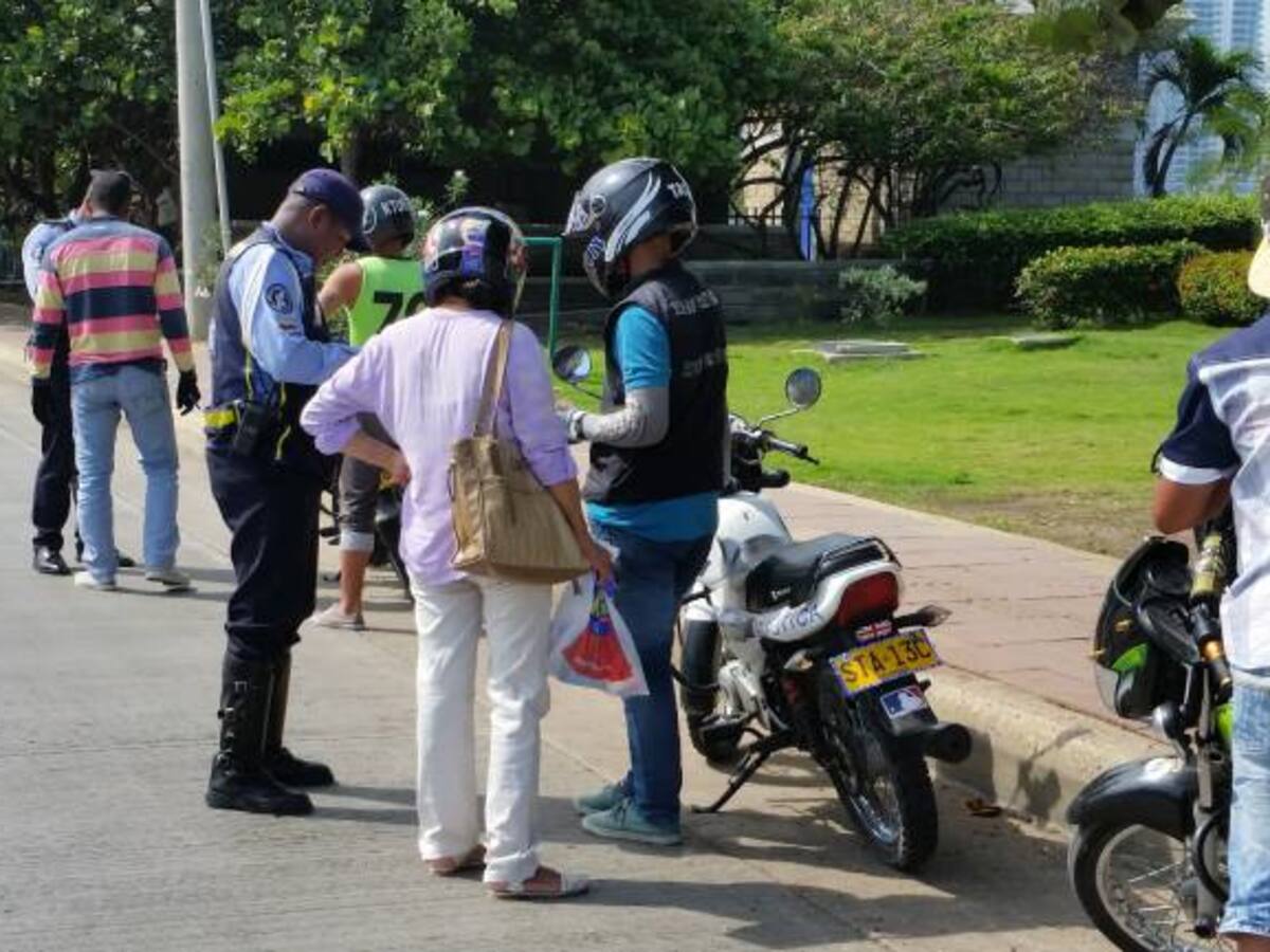 Inmovilizan 63 motocicletas en operativos de control y de seguridad en Cartagena