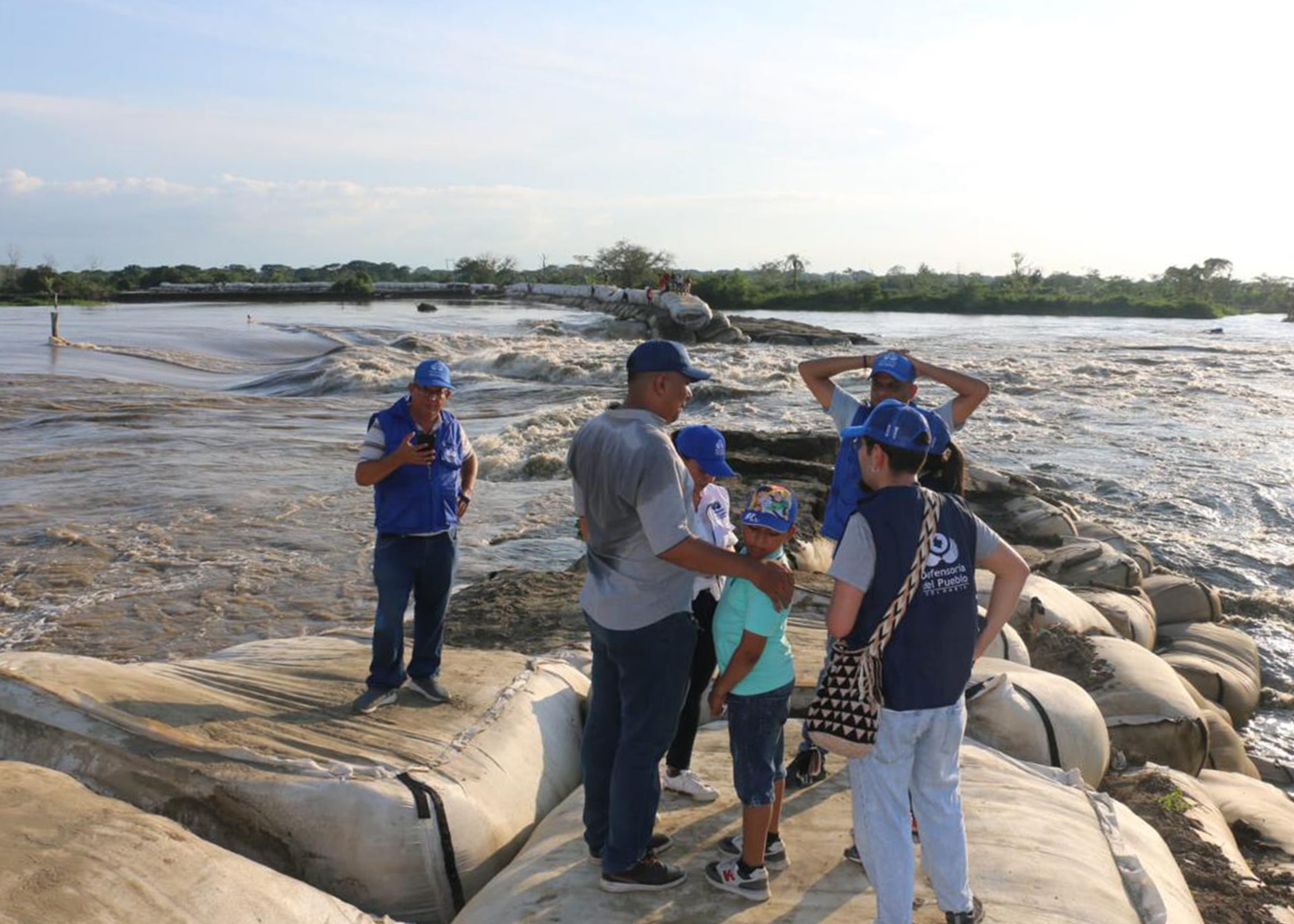 Nueva emergencia en la Mojana por el Colapso de Jarillón Los Arrastres en Guaranda/Foto referencia Defensoría del Pueblo
