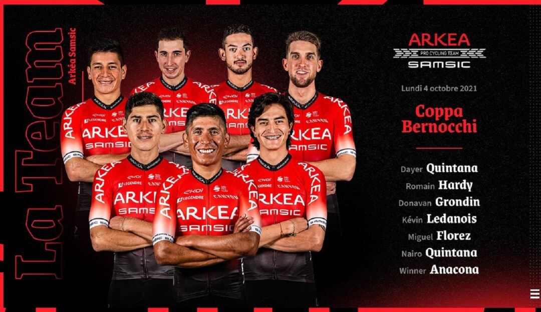 Nómina del Arkéa Samsic en la Coppa Bernocchi.