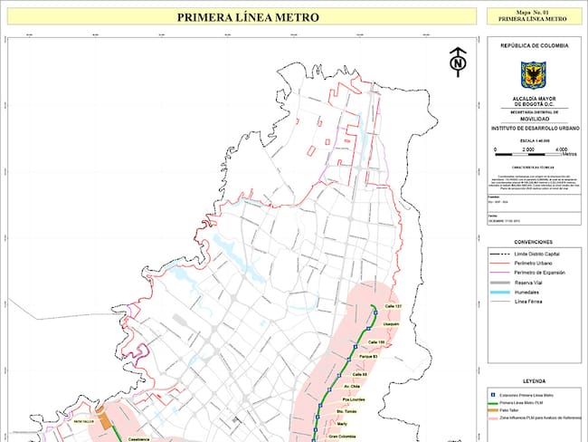 Estas son las 27 estaciones que tendrá el Metro de Bogotá