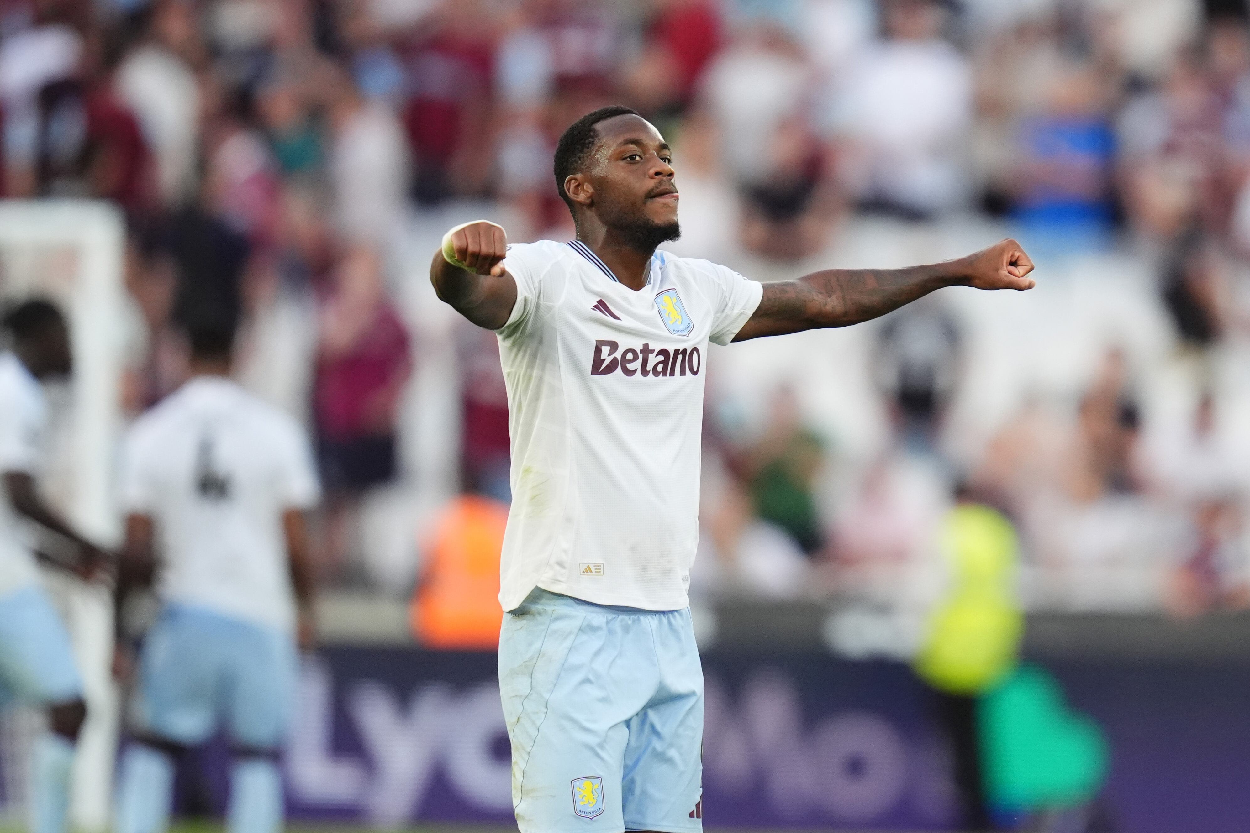 Jhon Durán con el Aston Villa (Photo by John Walton/PA Images via Getty Images)