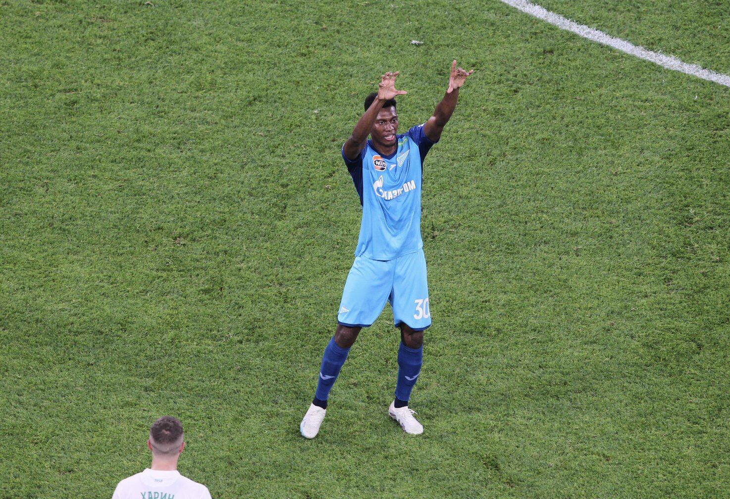 Mateo Cassierra celebra su décimo gol con el Zenit / Twitter: @zenit_spb