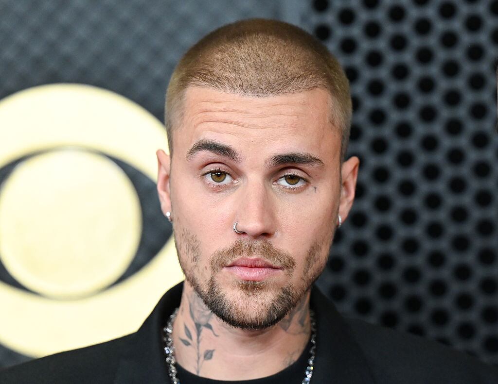 Justin Bieber at the 68th GRAMMY Awards held at the Crypto.com Arena on February 01, 2026 in Los Angeles, California. (Photo by Gilbert Flores/Billboard via Getty Images)