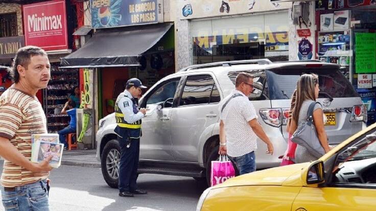 100 comparendos por infringir pico y placa en toda la ciudad de Armenia