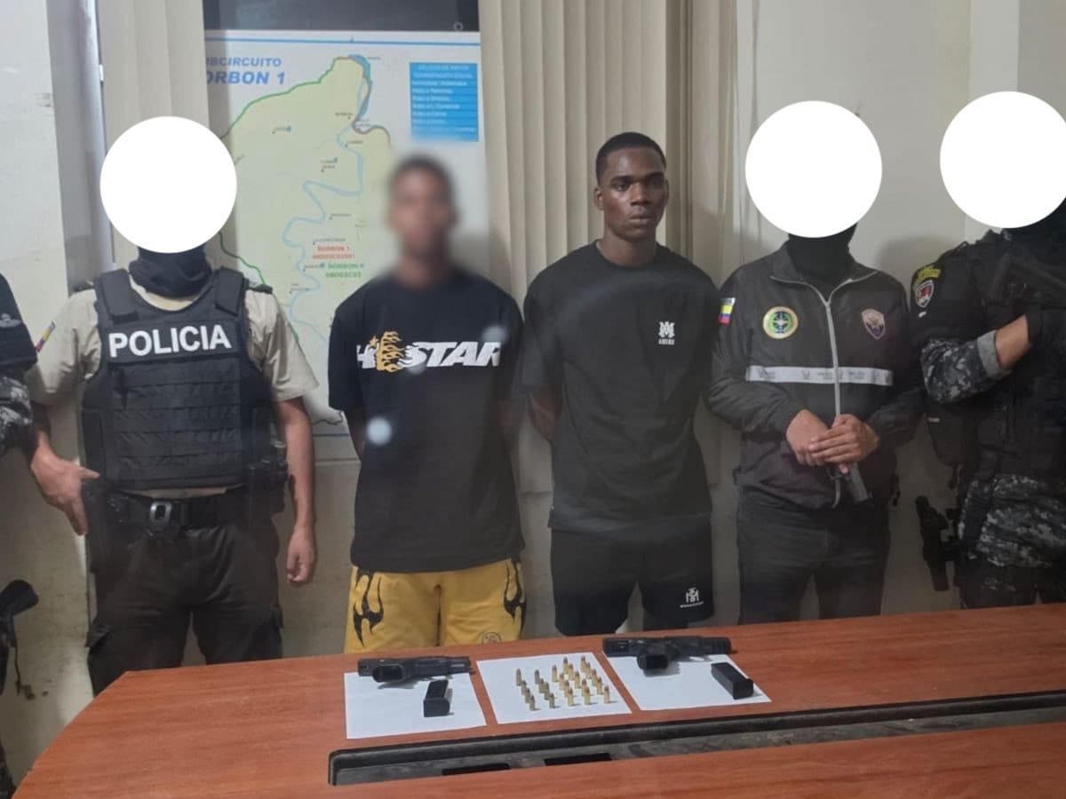 Ecuador capturó dos personas que estarían vinculadas a disidencias colombianas