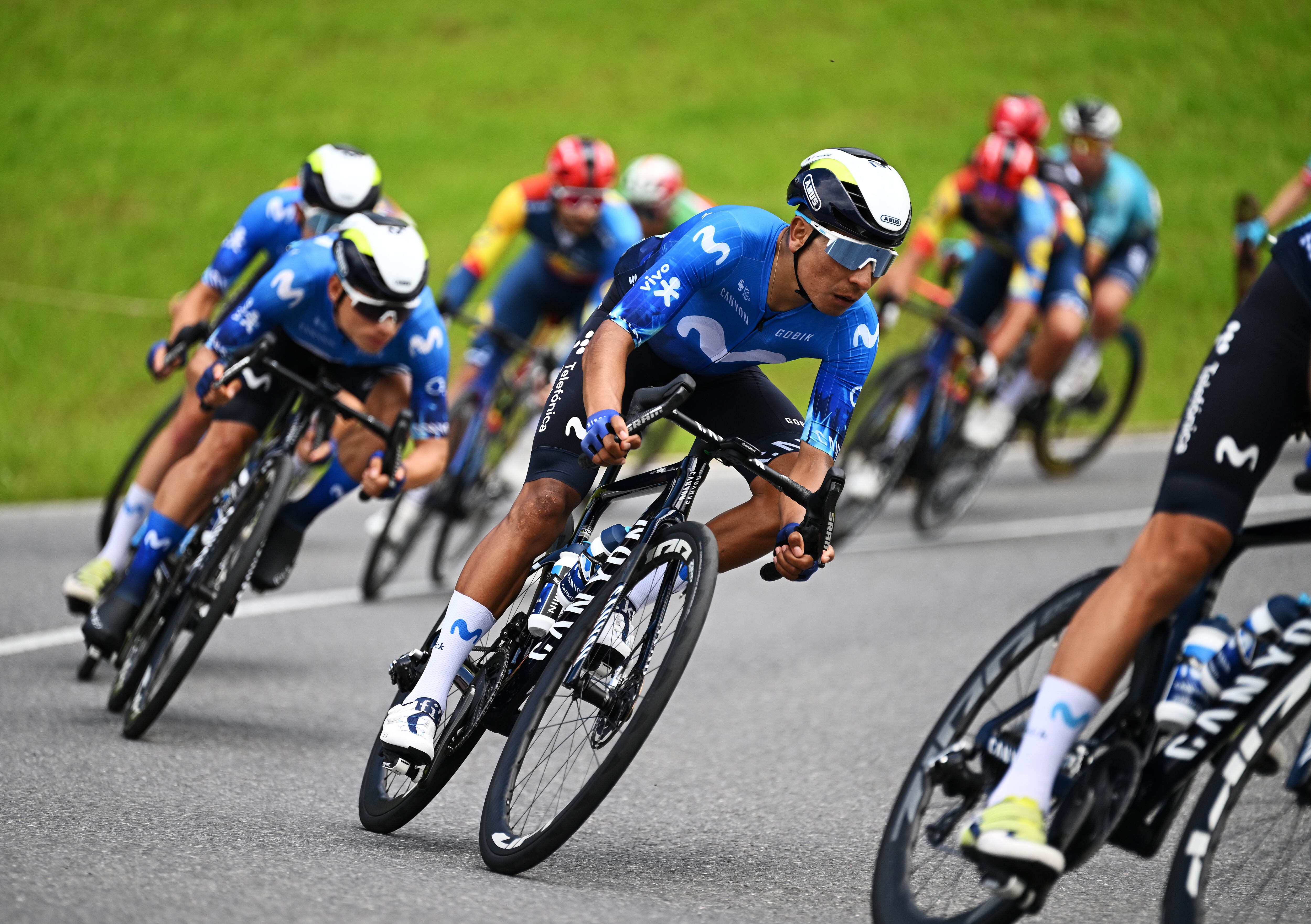 Nairo Quintana durante la segunda etapa de la Vuelta a Suiza. (Photo by Tim de Waele/Getty Images)