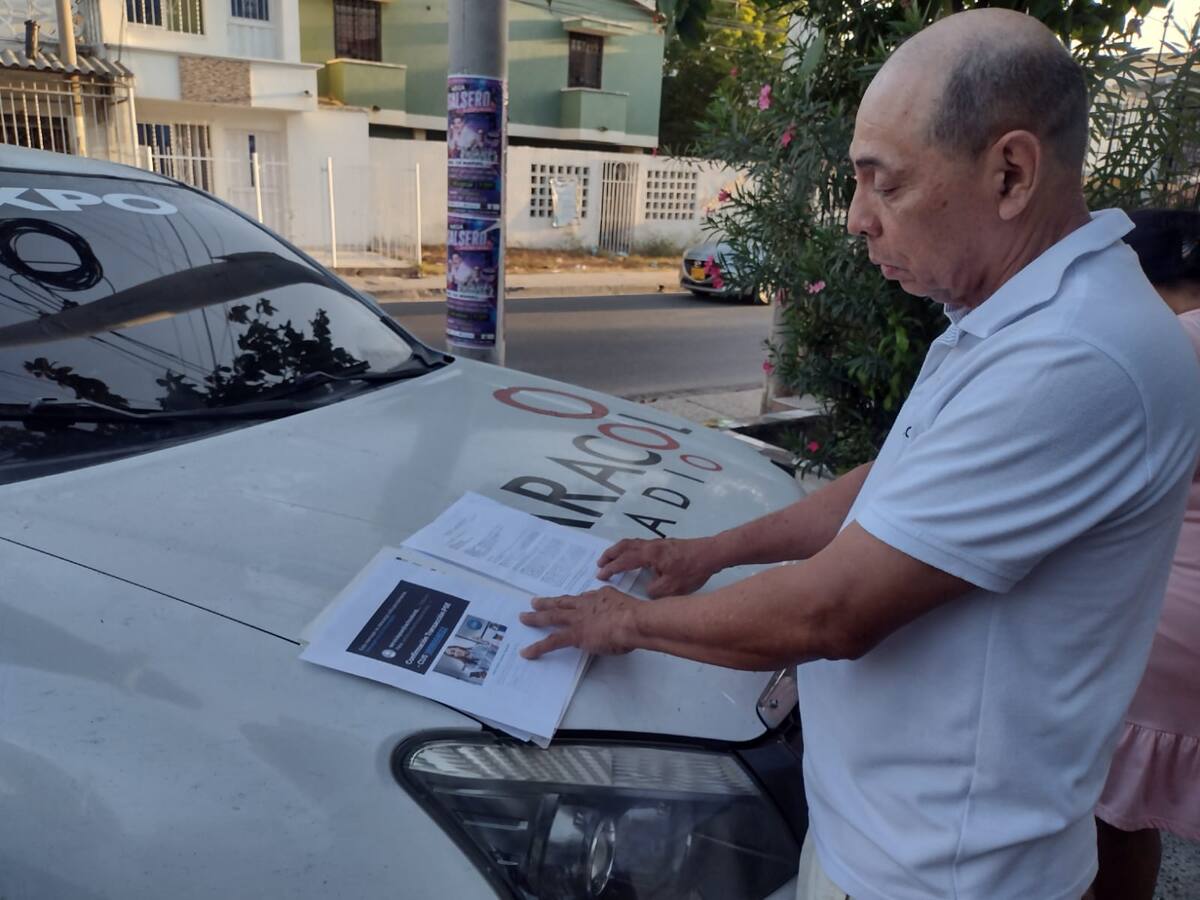 Conductor en Cartagena a punto de perder su vehículo por atrasarse con una cuota